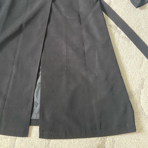 Elegant Black Trench Coat - Picture 8 of 15